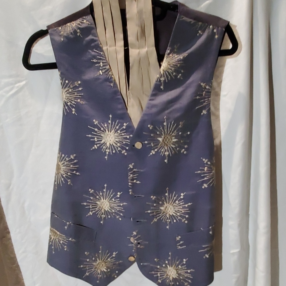Vintage Violet and Champagne waistcoat